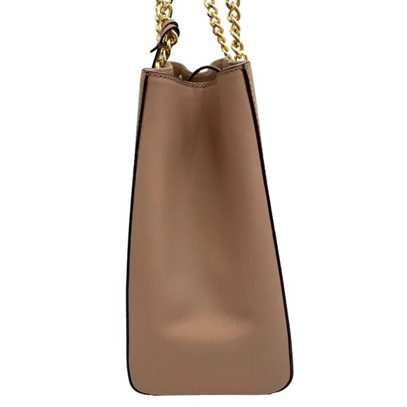 Michael Kors Susannah Blush Pink/Nude Saffiano Leather Large Shoulder Bag VGC - Picture 2 of 11